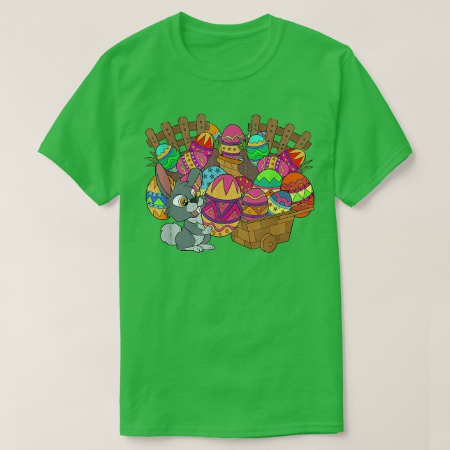 Camiseta Easter Basket Cute Easter Eggs Bunny Rabbit Happy  (Diseño del anverso)