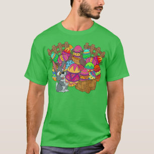 Camiseta Easter Basket Cute Easter Eggs Bunny Rabbit Happy