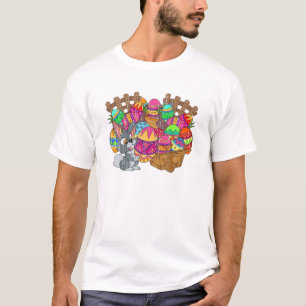 Camiseta Easter Basket Cute Easter Eggs Bunny Rabbit Happy