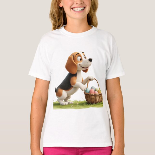 Camiseta easter beagle (Anverso)