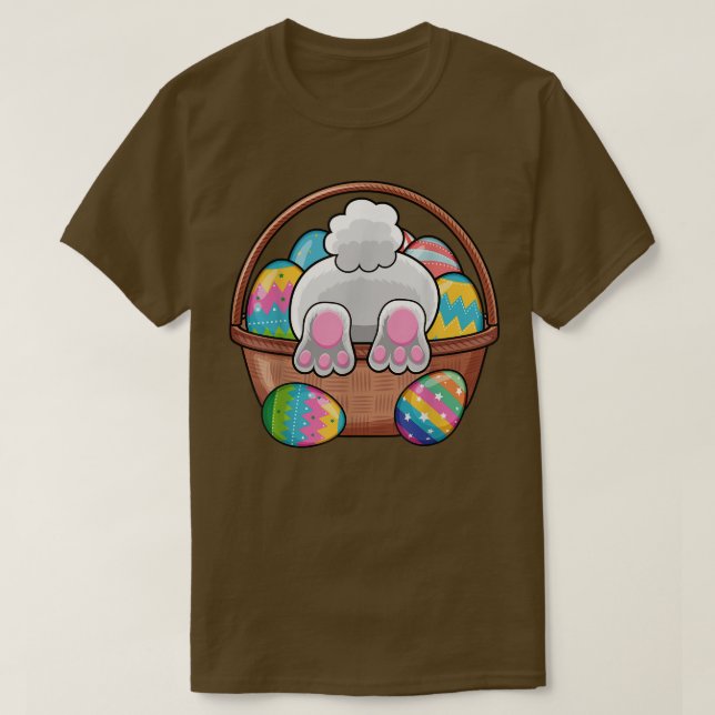 Camiseta Easter Bunny Basket Eggys Rabbit Easter Day Mujere (Diseño del anverso)
