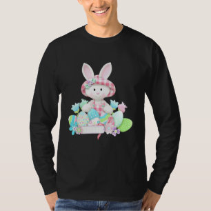 Camiseta Easter Bunny Basket Eggys Rabbit Easter Day Mujere