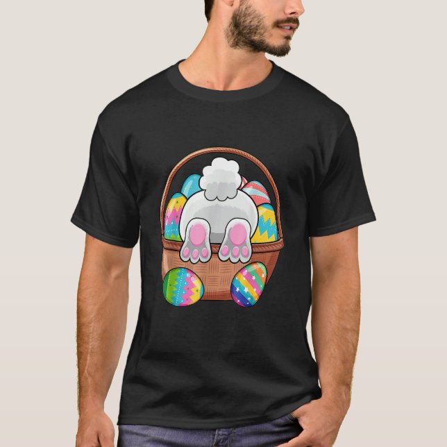 Camiseta Easter Bunny Basket Eggys Rabbit Easter Day Mujere (Anverso)