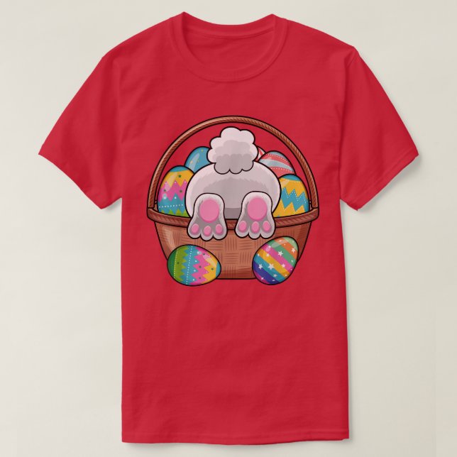 Camiseta Easter Bunny Basket Eggys Rabbit Easter Day Mujere (Diseño del anverso)