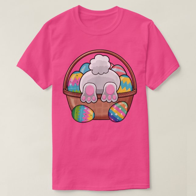 Camiseta Easter Bunny Basket Eggys Rabbit Easter Day Mujere (Diseño del anverso)