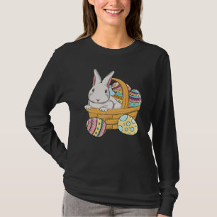 Camiseta Easter Bunny Basket Eggys Rabbit Easter Day Mujere