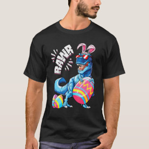 Camiseta Easter Bunny Dinosaur Rex Eggys Niños Chica Rawr