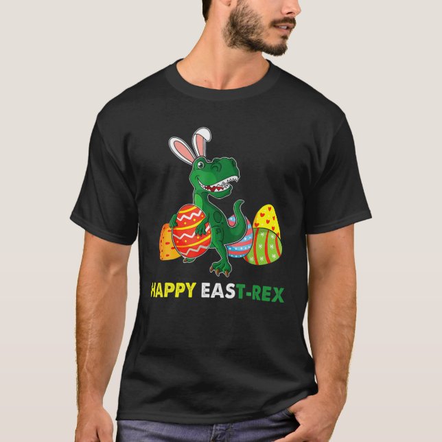 Camiseta Easter Bunny East-Rex Dinosaur Egg Happy Eastrawar (Anverso)