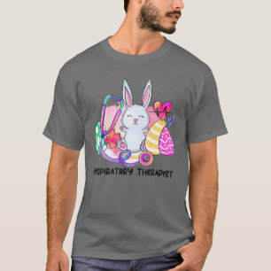 Camiseta Easter Bunny Eggs Terapia Respiratoria Estetioscop
