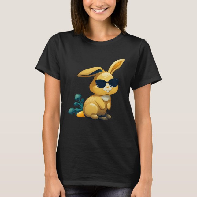 Camiseta Easter Bunny Face Easter Rabbit cool Easter Bunnie (Anverso)