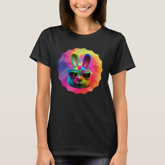 Camiseta Easter Bunny Face Easter Rabbit cool Easter Bunnie (Anverso)