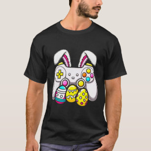 Camiseta Easter Bunny Gamer Gamepad Huevos Jugando Para Niñ