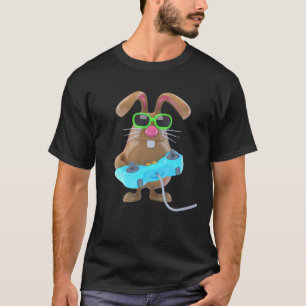 Camiseta Easter Bunny Gamer Gracioso Huevos Jugando Niños P