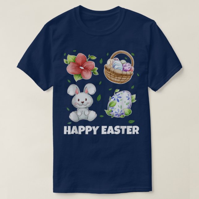 Camiseta Easter Bunny, Happy Easter  344  (Diseño del anverso)
