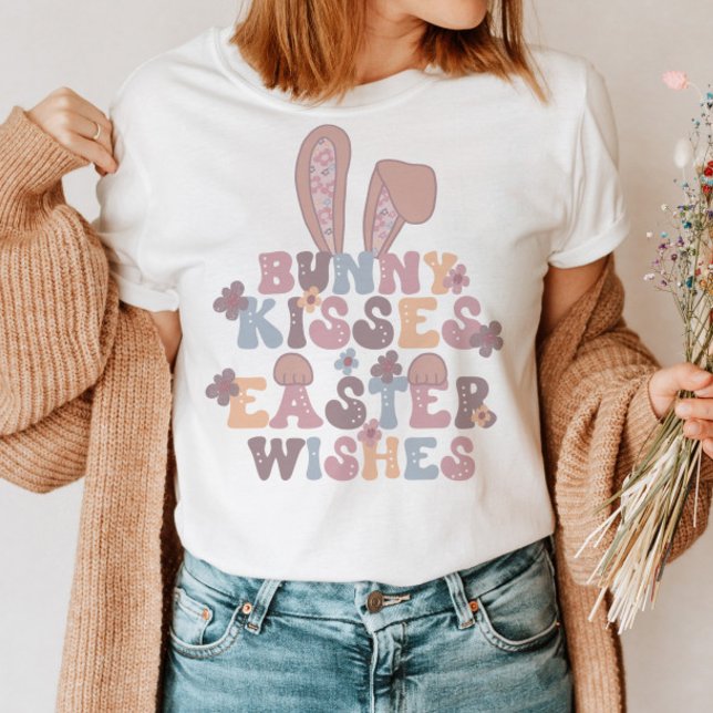 Camiseta Easter Bunny Kiss Floral retro (Subido por el creador)