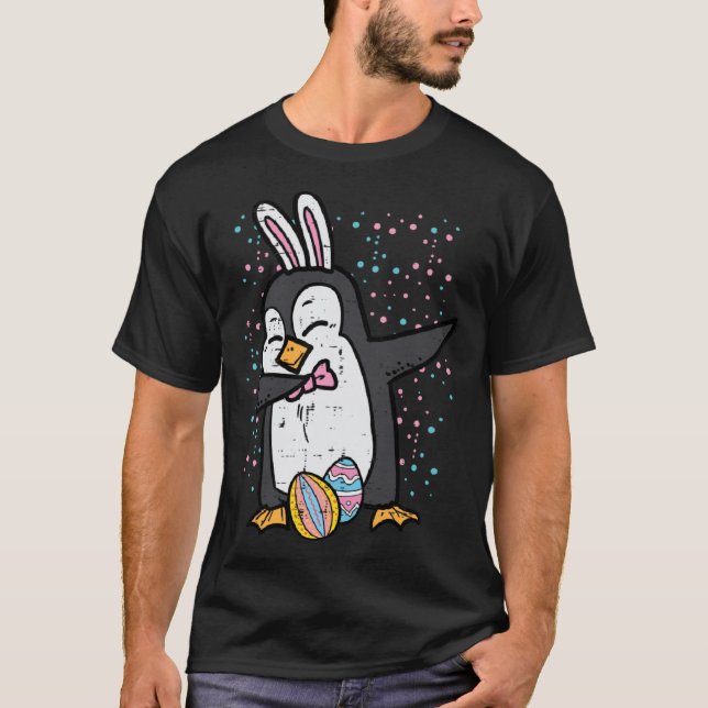 Camiseta Easter Bunny Penguin Dab  Dance Girls Boys Kids To (Anverso)