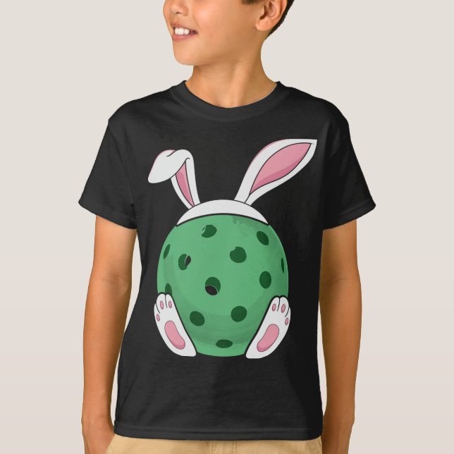 Camiseta Easter Bunny Pickleball - Fun Easter Pickle Ball R (Anverso)