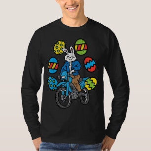 Camiseta Easter Bunny Riding Dirt Bike Motocross Biker Homb