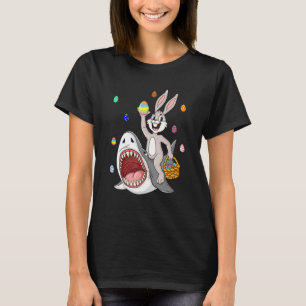 Camiseta Easter Bunny Riding Shark Funny Eggs Basket Boys G