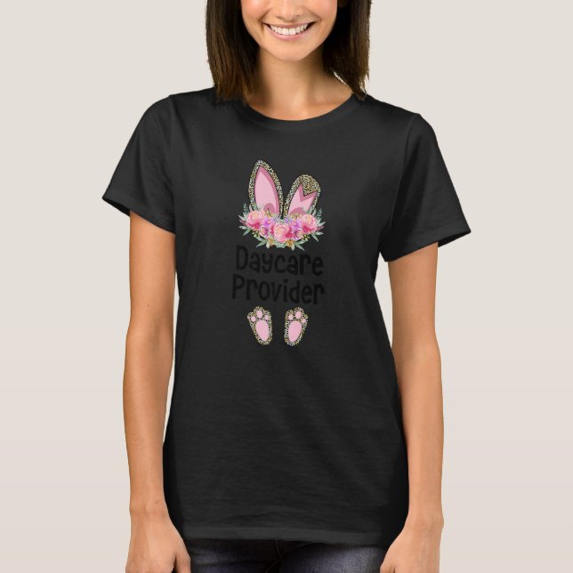 Camiseta Easter Bunny School Rabbit Team Leopard Daycare Pr (Anverso)