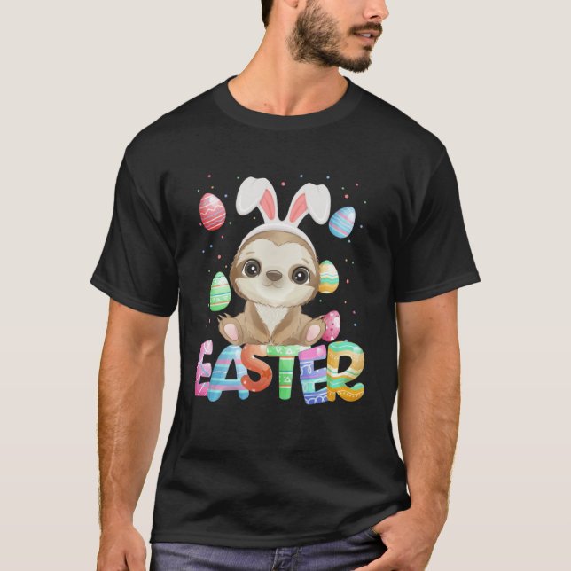 Camiseta Easter Bunny Sloth   Easter Sloth (Anverso)