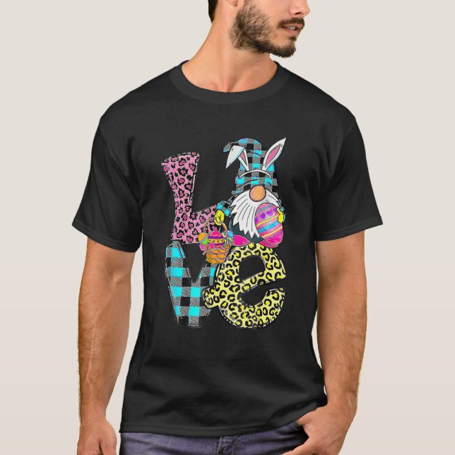 Camiseta Easter Bunny Spring Gnome Easter Apparel Eggs Bask (Anverso)