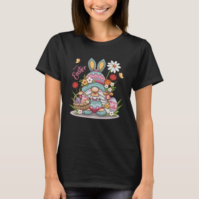 Camiseta Easter Bunny Spring Gnome Easter Egg Hunting And B (Anverso)