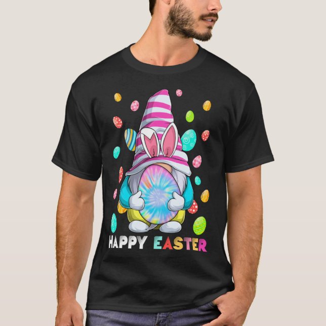 Camiseta Easter Bunny Spring Gnome Easter Egg Hunting And B (Anverso)