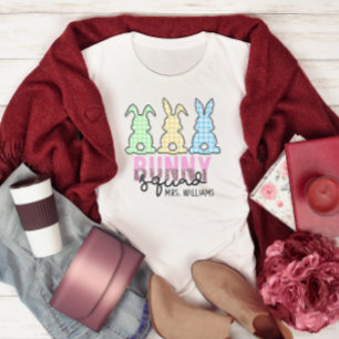 Camiseta Easter Bunny Square Teacher Level Team