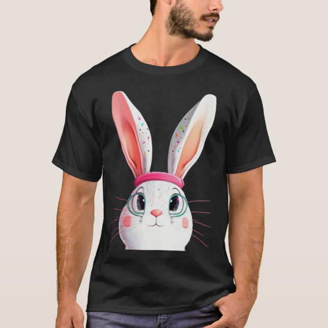 Camiseta Easter Bunny with Pink Headband (Anverso)