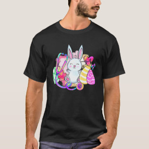 Camiseta Easter Bunny With Stethoscope And Easter Eggs Nurs