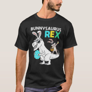 Camiseta Easter Bunnysaurus T Rex Dino Dabbing Rabbit Boys