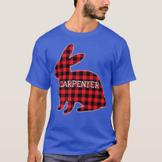 Camiseta Easter Costume Red Plaid Bunny Graphic Carpenter M