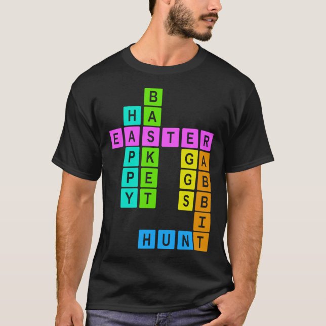 Camiseta Easter Crossword Puzzle (Anverso)