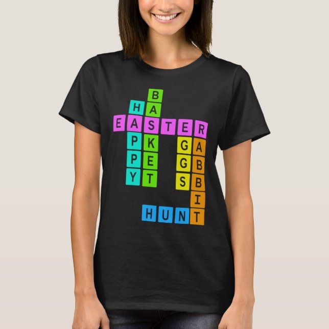 Camiseta Easter Crossword Puzzle (Anverso)