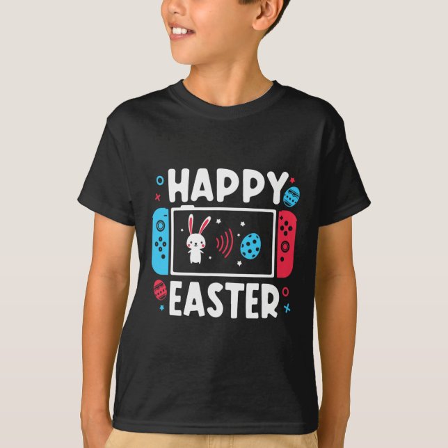 Camiseta Easter Day Boys Gamer Shirt Video Game Controller (Anverso)