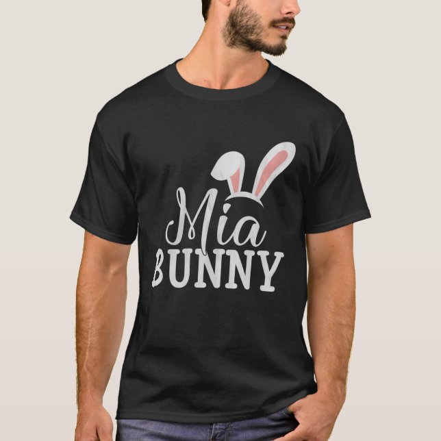 Camiseta Easter Day Bunny Easter Costume  Matching Mia Bunn (Anverso)