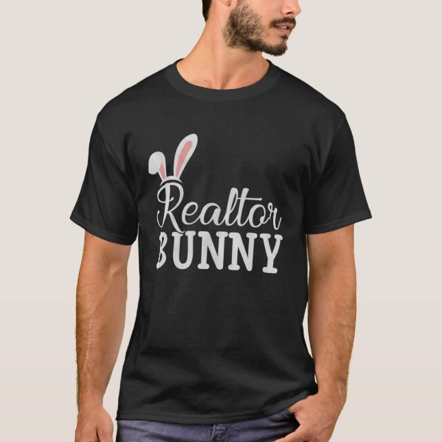 Camiseta Easter Day Bunny Easter Costume  Matching Realtor  (Anverso)