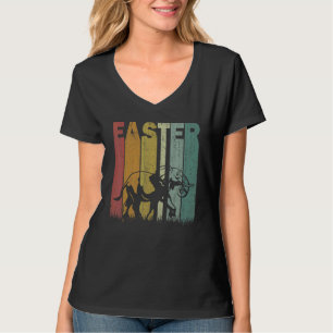 Camiseta Easter Day Elephant Retro Gráfica Gracioso Cos de
