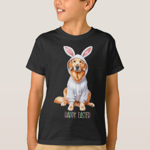 Camiseta Easter Dog Bunny Spring Golden Retrieval Easter Eg