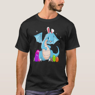 Camiseta Easter Dragon Holiday Bunny Oars y huevos de color