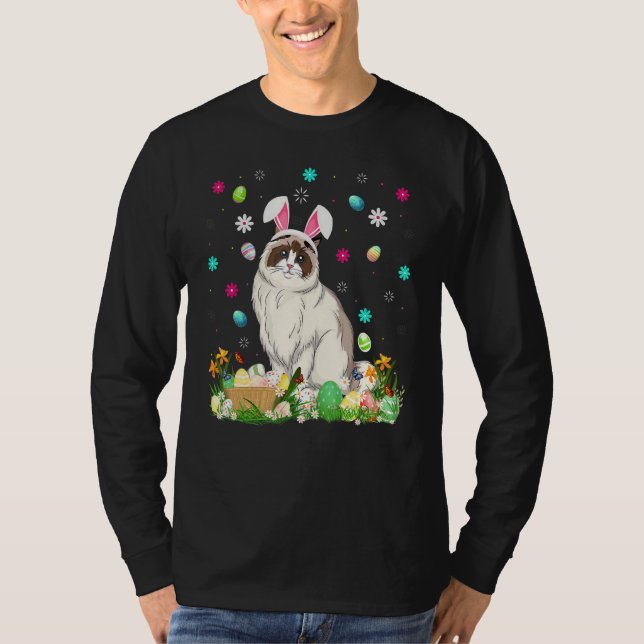 Camiseta Easter Egg Funny Ragdoll Cat Easter Sunday (Anverso)
