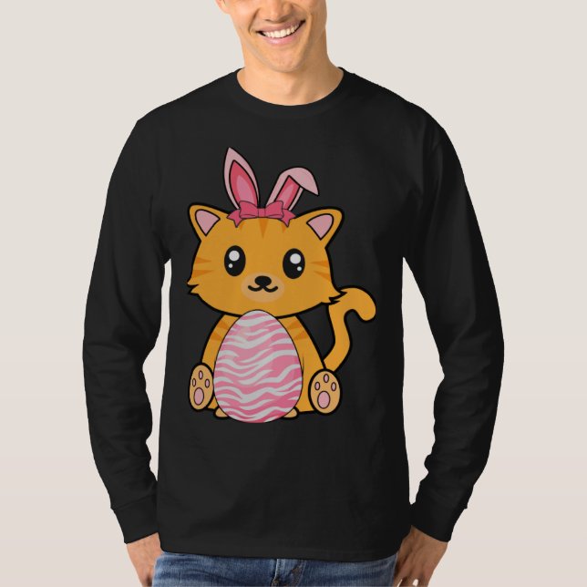 Camiseta Easter Egg Hunt Bunny Ear Cat Easter Day 2023 (Anverso)