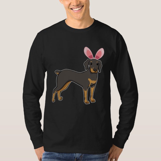 Camiseta Easter Egg Hunt Bunny Ear Doberman Easter Day 2023 (Anverso)