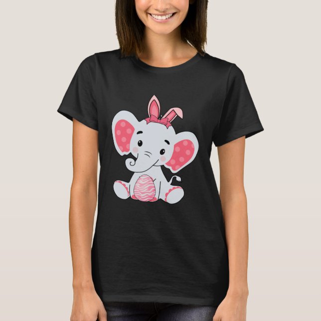 Camiseta Easter Egg Hunt Bunny Ear Elephant Easter Day 2023 (Anverso)