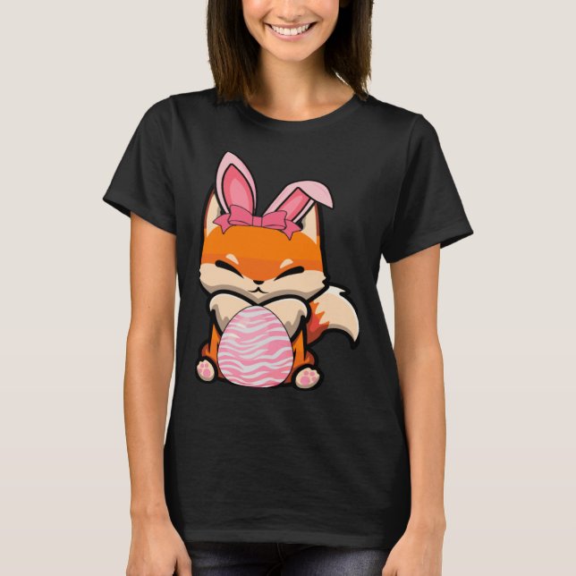 Camiseta Easter Egg Hunt Bunny Ear Fox Easter Day 2023 (Anverso)