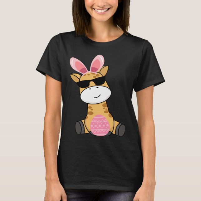 Camiseta Easter Egg Hunt Bunny Ear Giraffe Easter Day 2023 (Anverso)