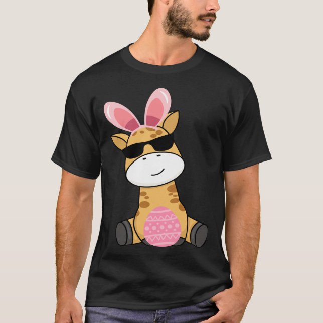 Camiseta Easter Egg Hunt Bunny Ear Giraffe Easter Day 2023 (Anverso)