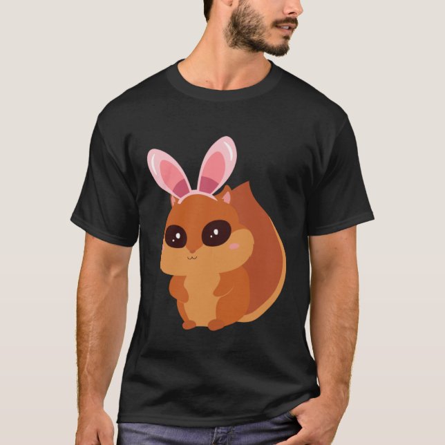 Camiseta Easter Egg Hunt Bunny Ear Squirrel Easter Day 2023 (Anverso)