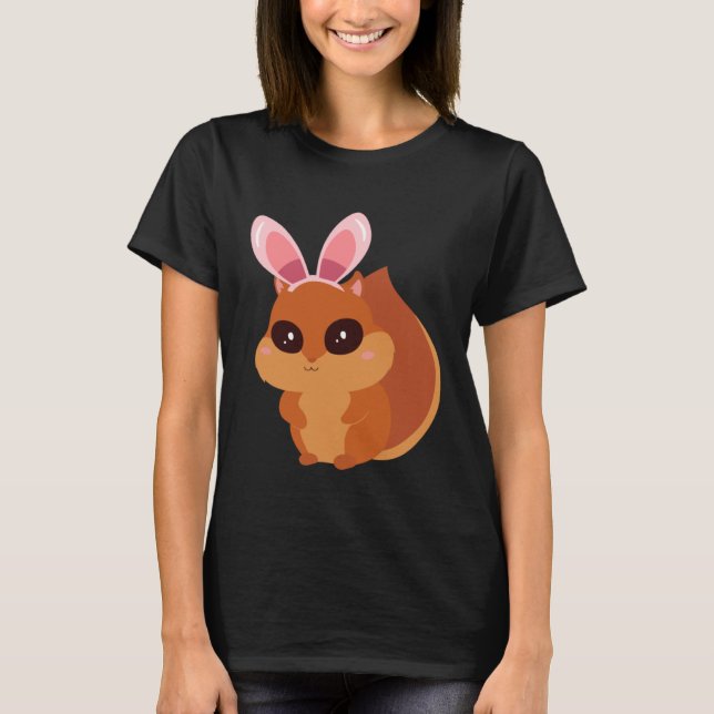 Camiseta Easter Egg Hunt Bunny Ear Squirrel Easter Day 2023 (Anverso)
